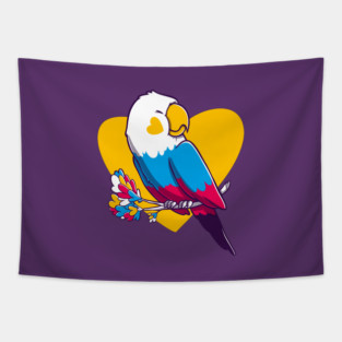 Jack Whistle Parrot Tapestry