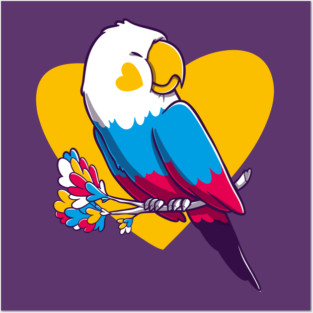 Jack Whistle Parrot Posters and Art