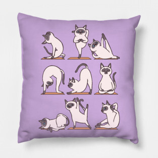 Siamese Cat Yoga Pillow
