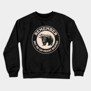 Remember Only You // Retro Smokey Bear Seal Crewneck Sweatshirt