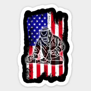American Welder Dad 4th Of July Father's Day Magnet