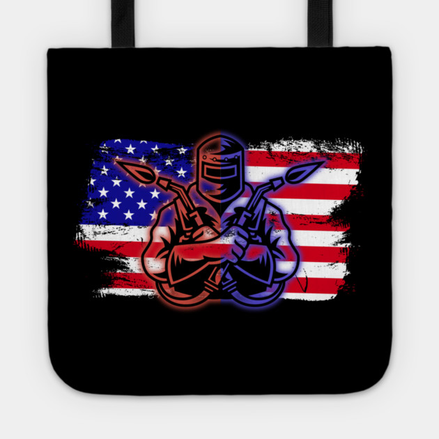 US Welder 4th Of July Tote by The WYLD Tribe