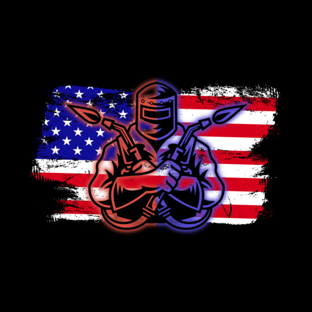 US Welder 4th Of July by The WYLD Tribe