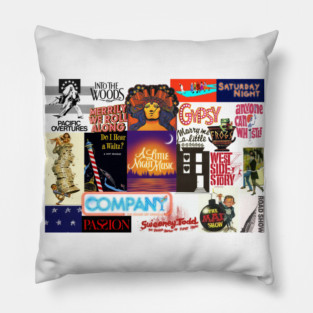 Sondheim Musical Medley Pillow