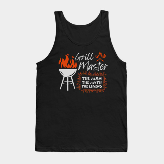 Dad Grill Master Father's Day 4th Of July Tank Top by The WYLD Tribe