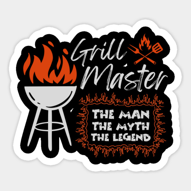 Dad Grill Master Father's Day 4th Of July Magnet by The WYLD Tribe