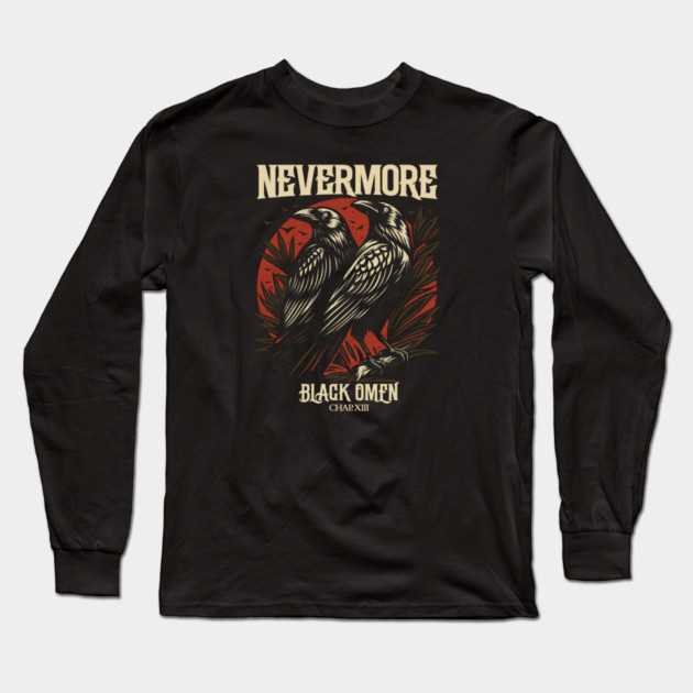 NEVERMORE Long Sleeve T-Shirt by artslaves