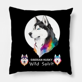 Siberian husky gift: Wild Spirit, Father's day gifts, Snow Adventurer, Winter Wolf, Siberian Husky Art, Siberian Husky gift, Pillow