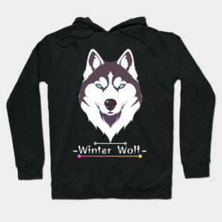 siberian husky gift: Winter Wolf, Father's day gifts, Wild Spirit, Snow Adventurer, Siberian Husky Art, Siberian Husky gift, Hoodie