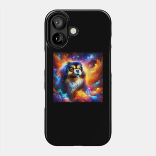 Outer Space Celestial Tibetan Spaniel Phone Case