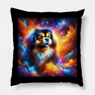Outer Space Celestial Tibetan Spaniel Pillow