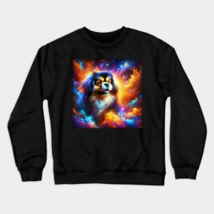 Outer Space Celestial Tibetan Spaniel Crewneck Sweatshirt