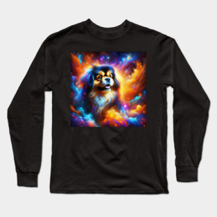 Outer Space Celestial Tibetan Spaniel Long Sleeve T-Shirt