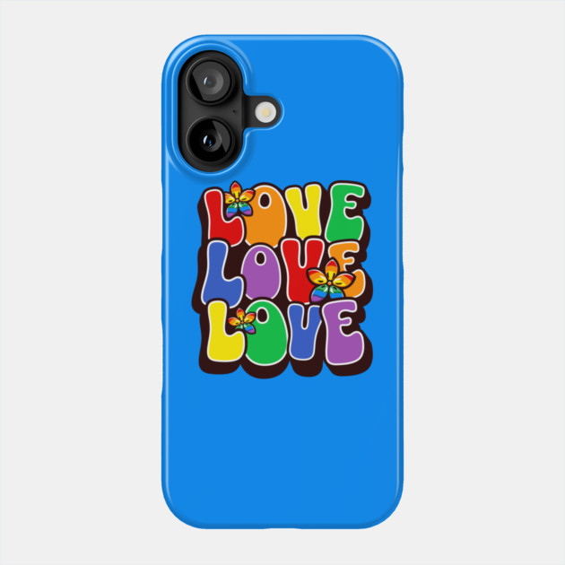 Rainbow Love Phone Case by HolidayBug