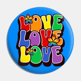 Rainbow Love Pin