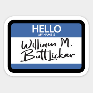 The Office Bill Buttlicker Jim Design Magnet