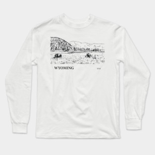 Wyoming USA Long Sleeve T-Shirt
