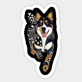 Dog Picture, inspired by Aboriginal Art Magnet