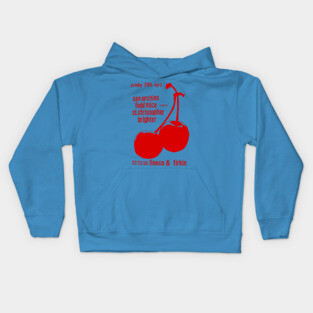 Sarah Records /// Cherries Flyer Design Kids Hoodie