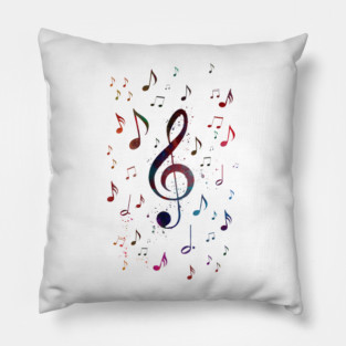 Music notes art Pillow