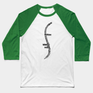 Heroes Names Helix Baseball T-Shirt