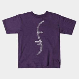 Heroes Names Helix INVERTED Kids T-Shirt