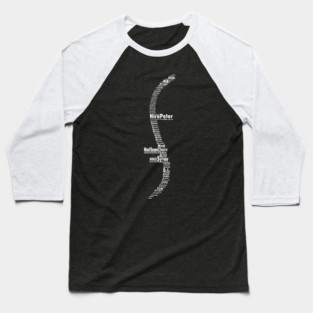 Heroes Names Helix INVERTED Baseball T-Shirt