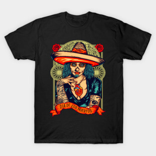 Dia De Los Muertos Mexican Sugar Skull Day of the Dead T-Shirt