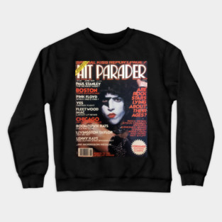 Hit Parader, Kiss Magazine Cover Crewneck Sweatshirt