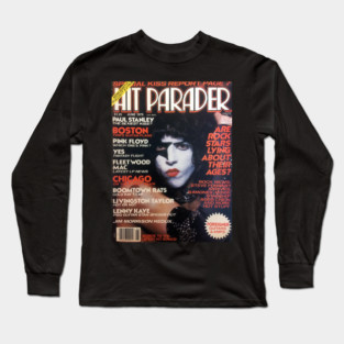 Hit Parader, Kiss Magazine Cover Long Sleeve T-Shirt