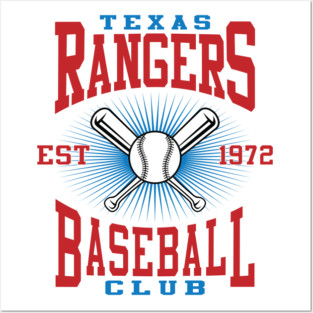 Texas Rangers Baseball Club Posters and Art