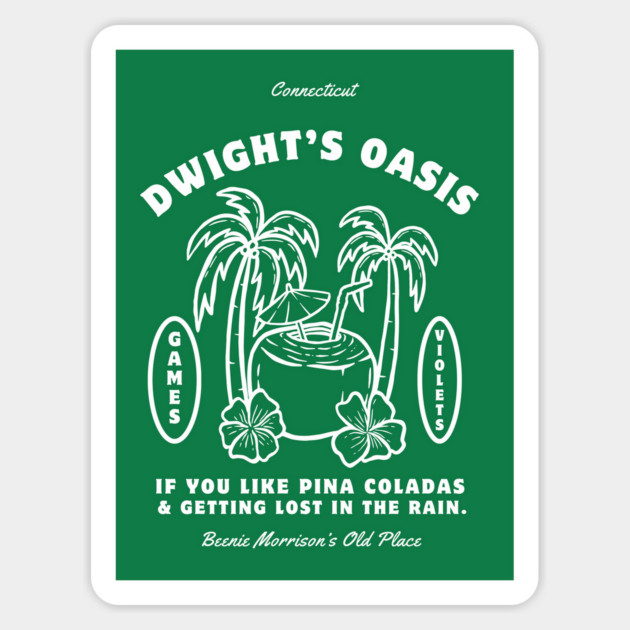 Dwight's Oasis Magnet by Stars Hollow Mercantile