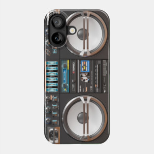 Vintage Boombox Ghettoblaster Phone Case