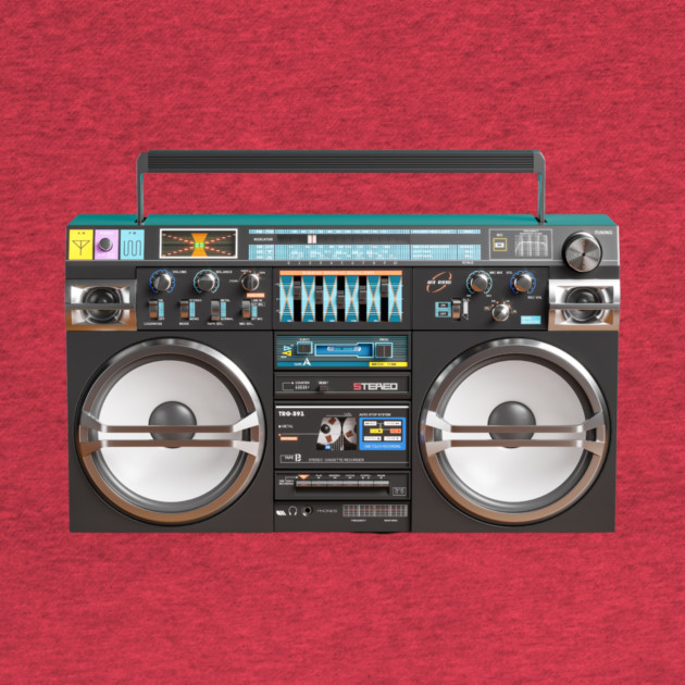 Vintage Boombox Ghettoblaster by The WYLD Tribe