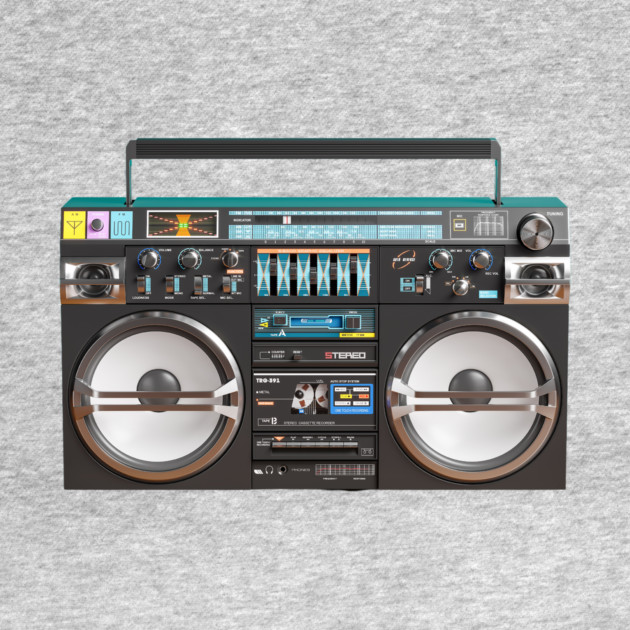 Vintage Boombox Ghettoblaster by The WYLD Tribe