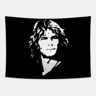 Patrick Swayze Retro White Tapestry