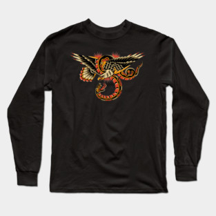 Eagle Traditional tattoo Long Sleeve T-Shirt
