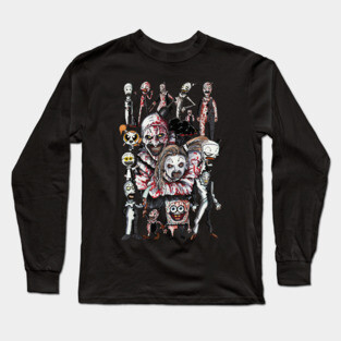 Art the Clown Animated Collage! Long Sleeve T-Shirt
