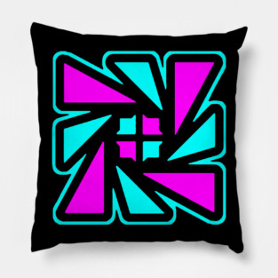 Geometry Dash Riot Cube Pillow