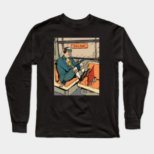 Orange Line Ben Long Sleeve T-Shirt