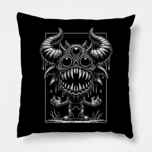 3 Eyed Demon Pillow