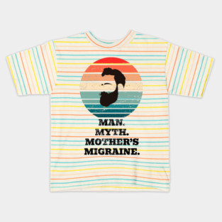 Man Myth Migraine Kids T-Shirt