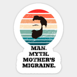 Man Myth Migraine Sticker