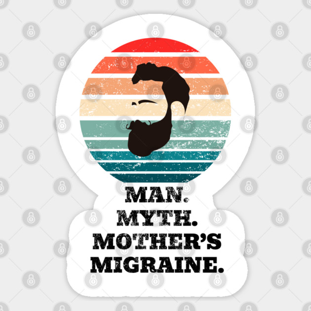 Man Myth Migraine Sticker by TurnEffect