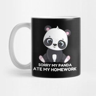 Sorry My Panda Ate My Homework Mug