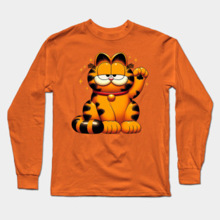 Garfield - Maneki Neko Long Sleeve T-Shirt