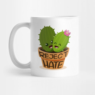'Reject Hate' Social Inclusion Shirt Mug