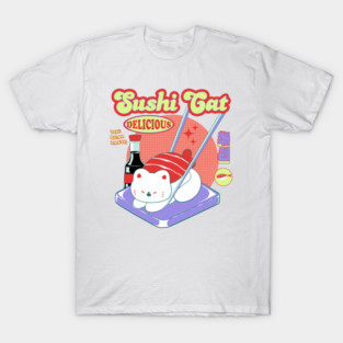Sushi Cat - Cute Cat And Sushi T-Shirt
