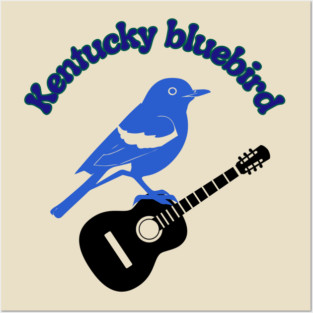 Kentucky bluebird Posters and Art