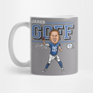 Jared Goff Detroit Cartoon Mug